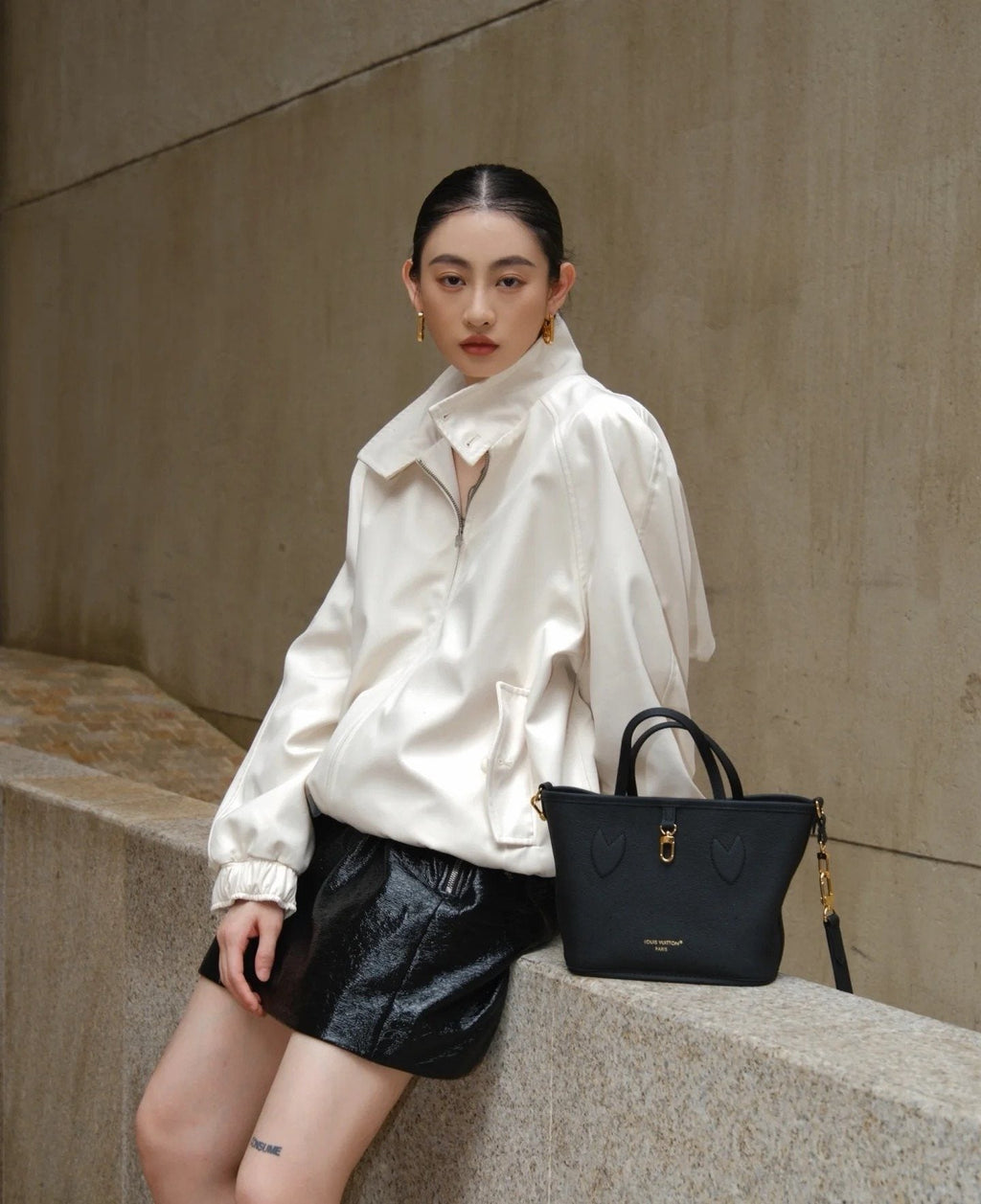 Louis Vuitton Neverfull BB Reversible Tote — model