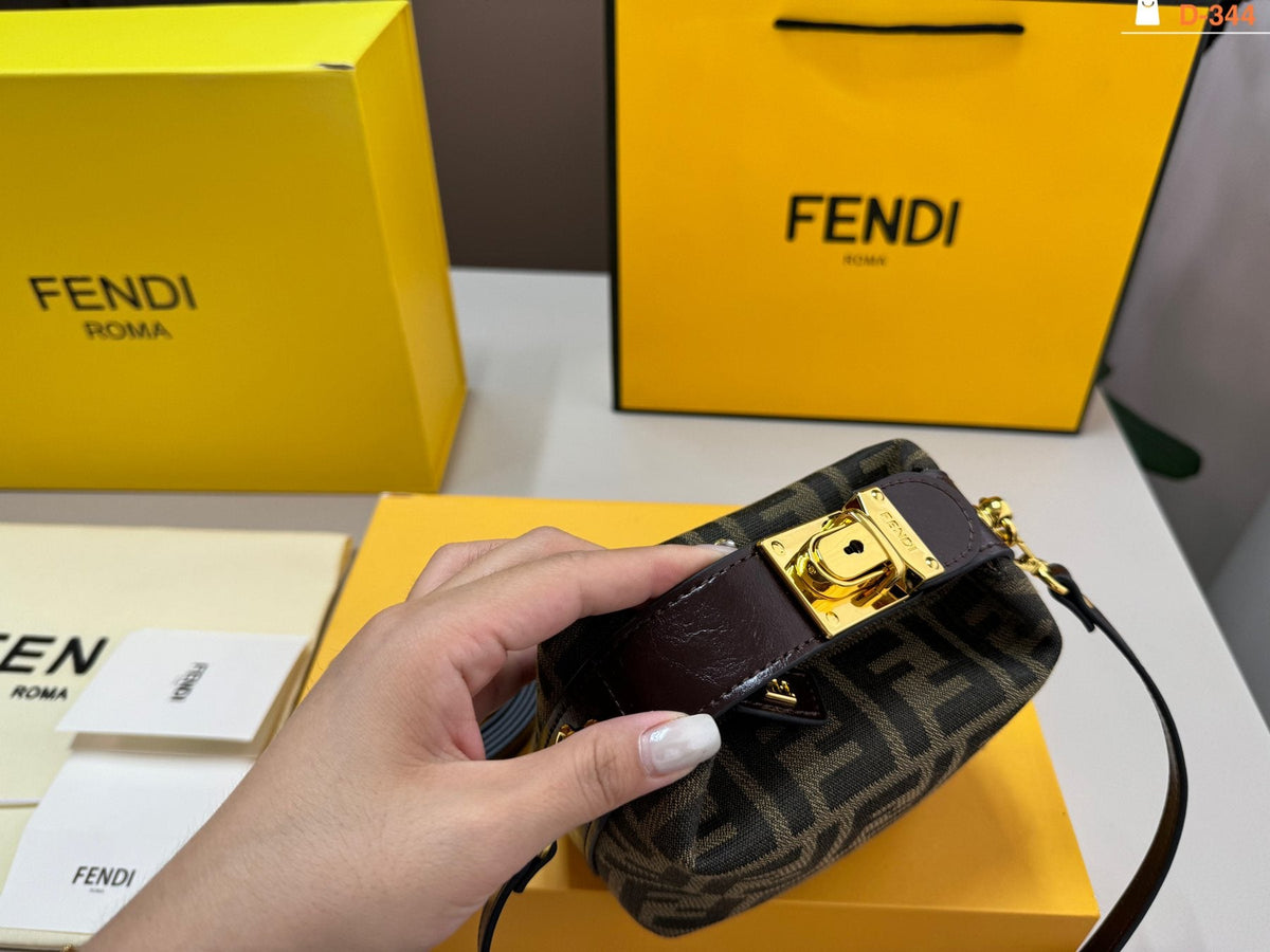 Fendi Baguette Box Top-Handle Bag — detail