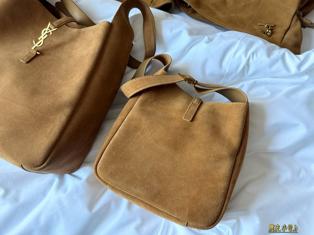 Saint Laurent Soft Hobo Shoulder Bag with YSL Ornament — comparison