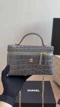 Chanel Crocodile-Embossed Top Handle Vanity Bag — hero