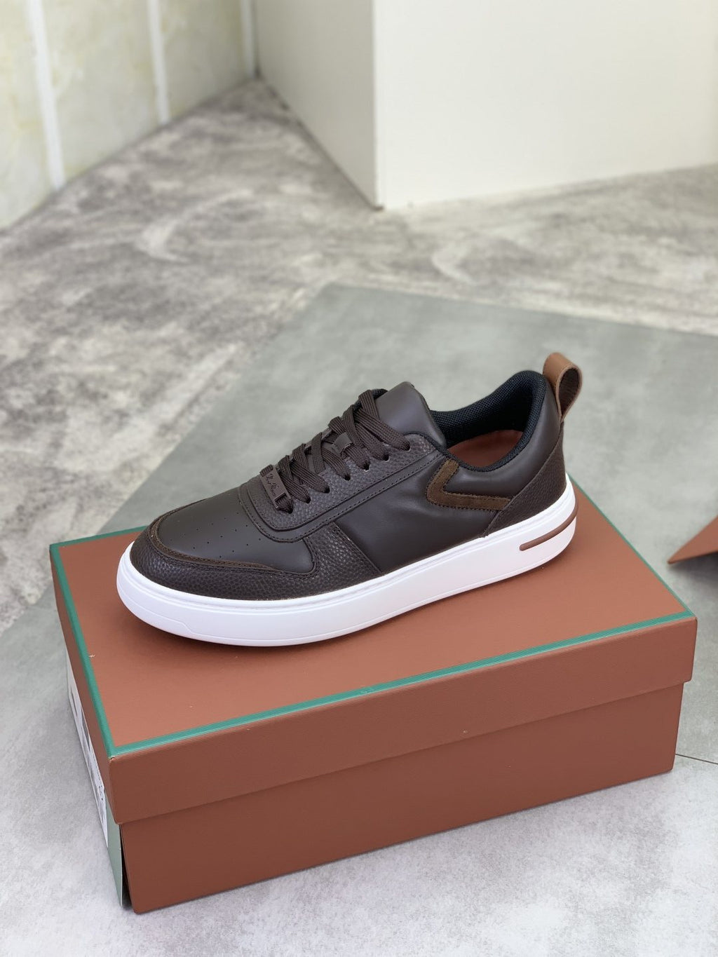 Loro Piana Paneled Low-Top Sneakers — side