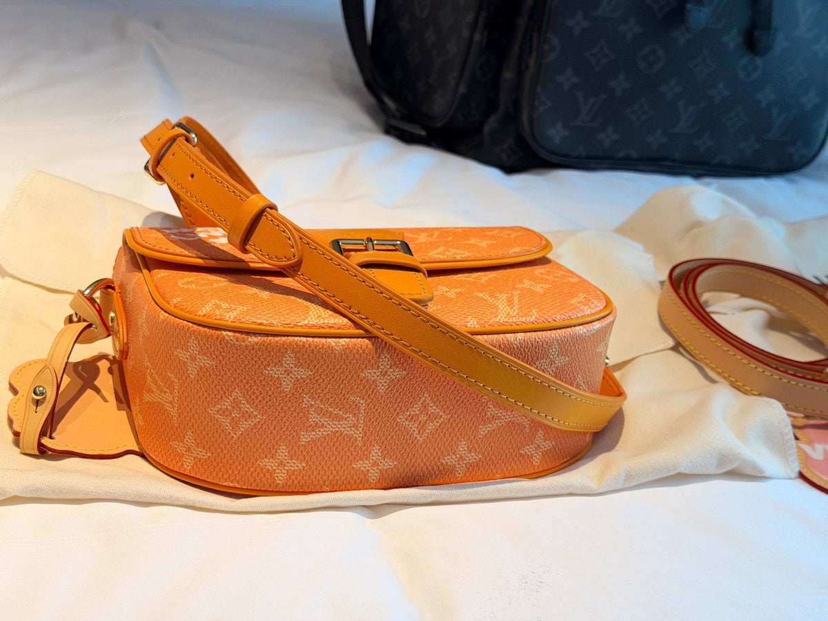 Louis Vuitton Curved-Flap Messenger Bag — side