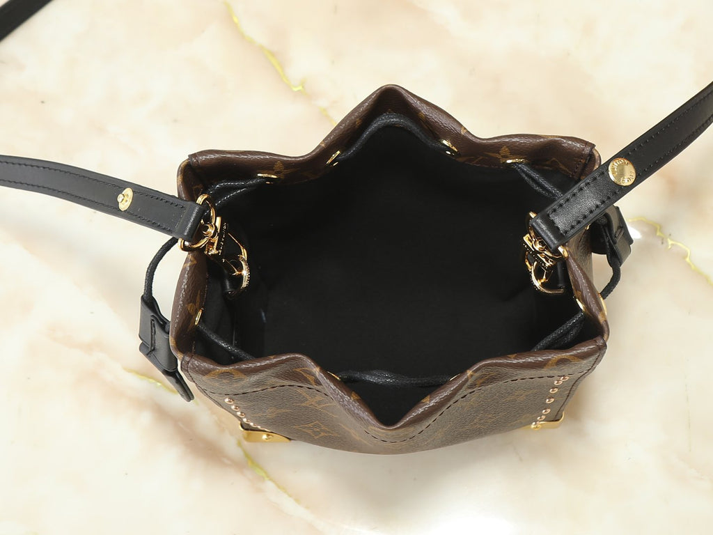 Louis Vuitton Nano Noé Trunk Bucket Bag — detail