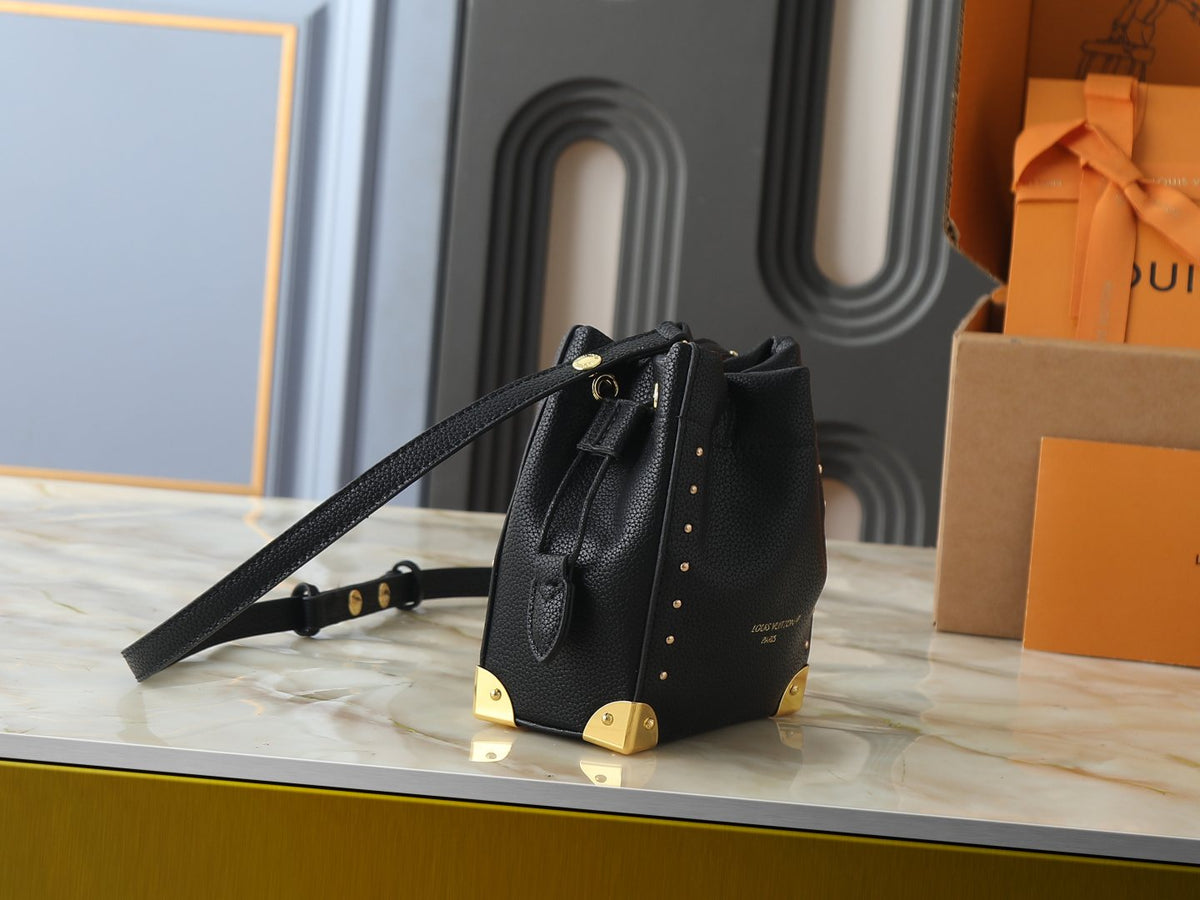 Louis Vuitton Nano Noé Trunk Bucket Bag — side