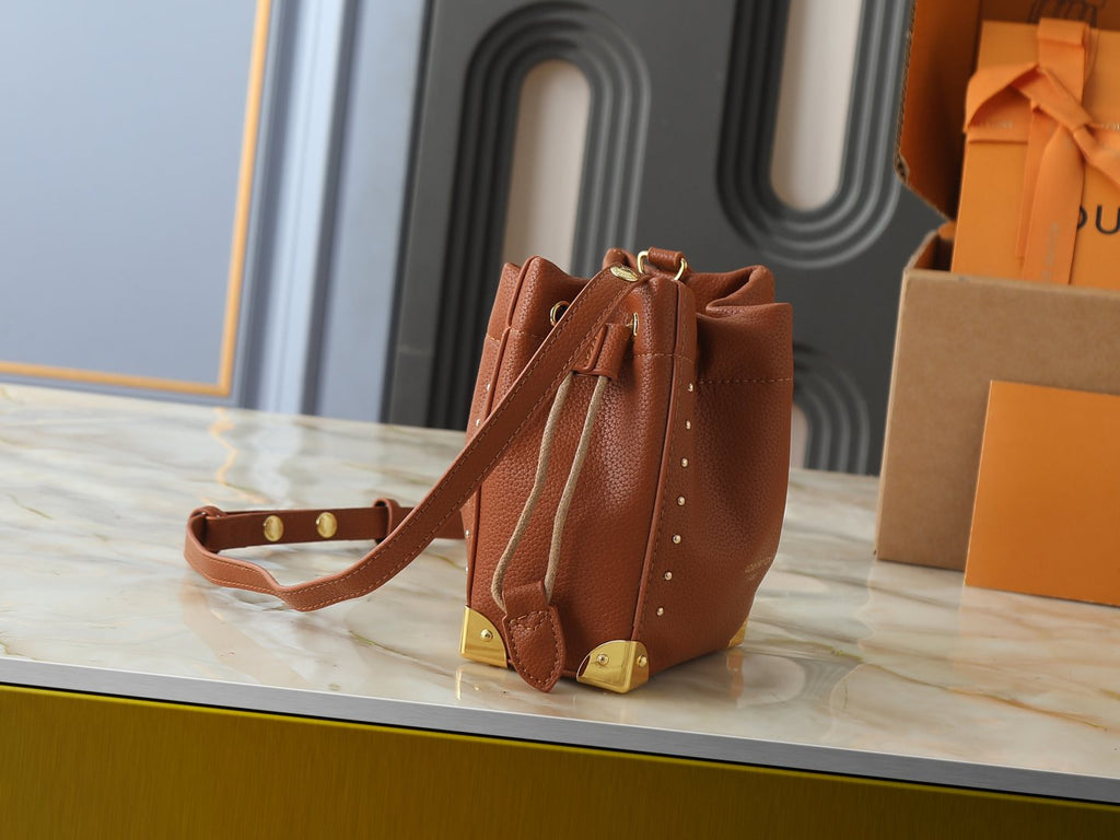 Louis Vuitton Nano Noé Trunk Bucket Bag — side