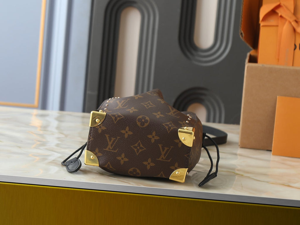 Louis Vuitton Nano Noé Trunk Bucket Bag — detail