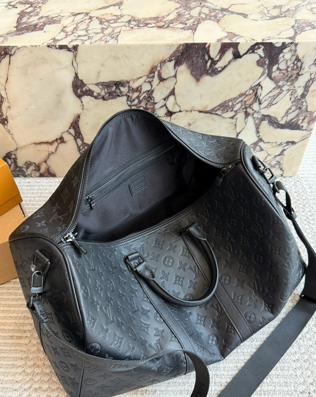 Louis Vuitton Keepall Monogram Travel Duffel — detail