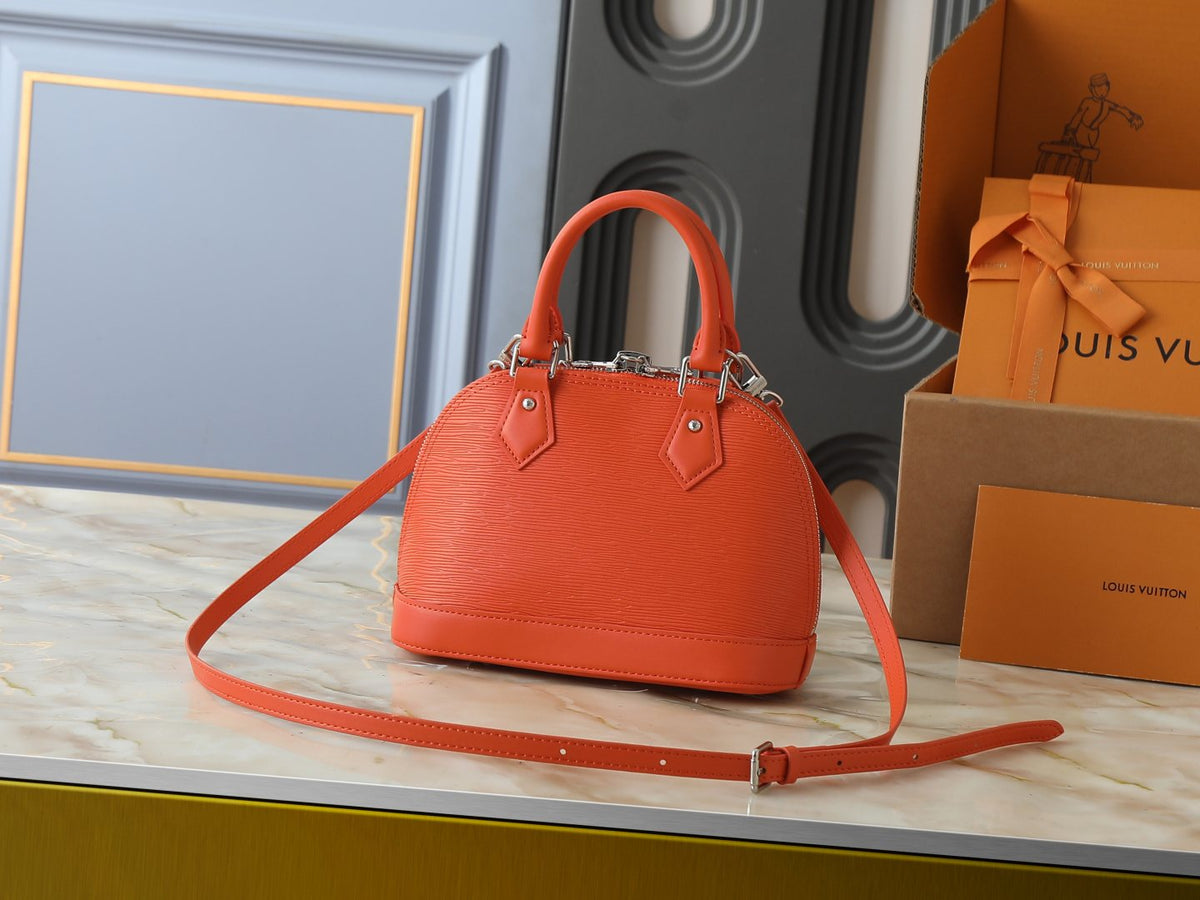 Louis Vuitton Alma BB Domed Top-Handle Bag — back
