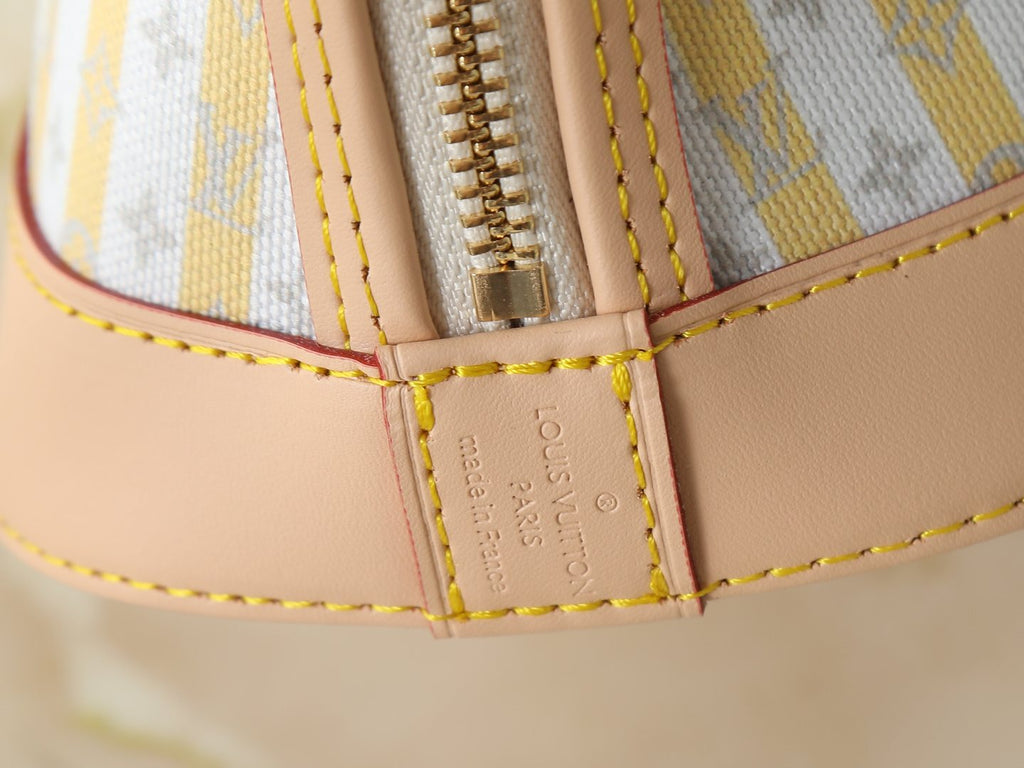 Louis Vuitton Alma BB Domed Top-Handle Bag — detail