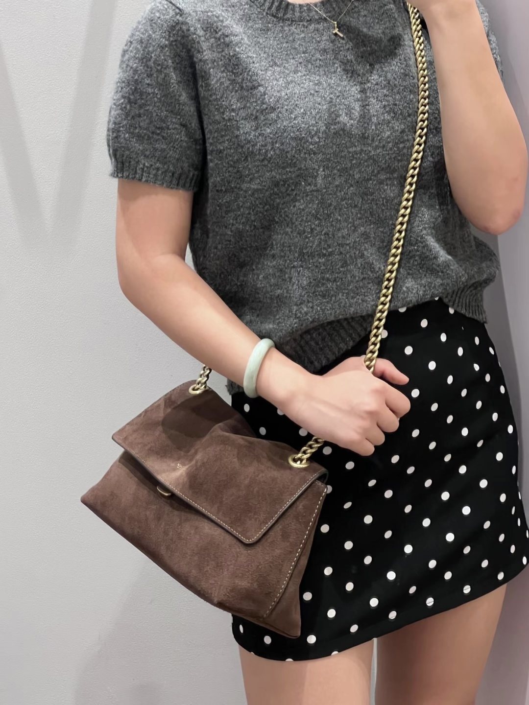 Coach Chelsea Chain-Strap Flap Shoulder Bag — model