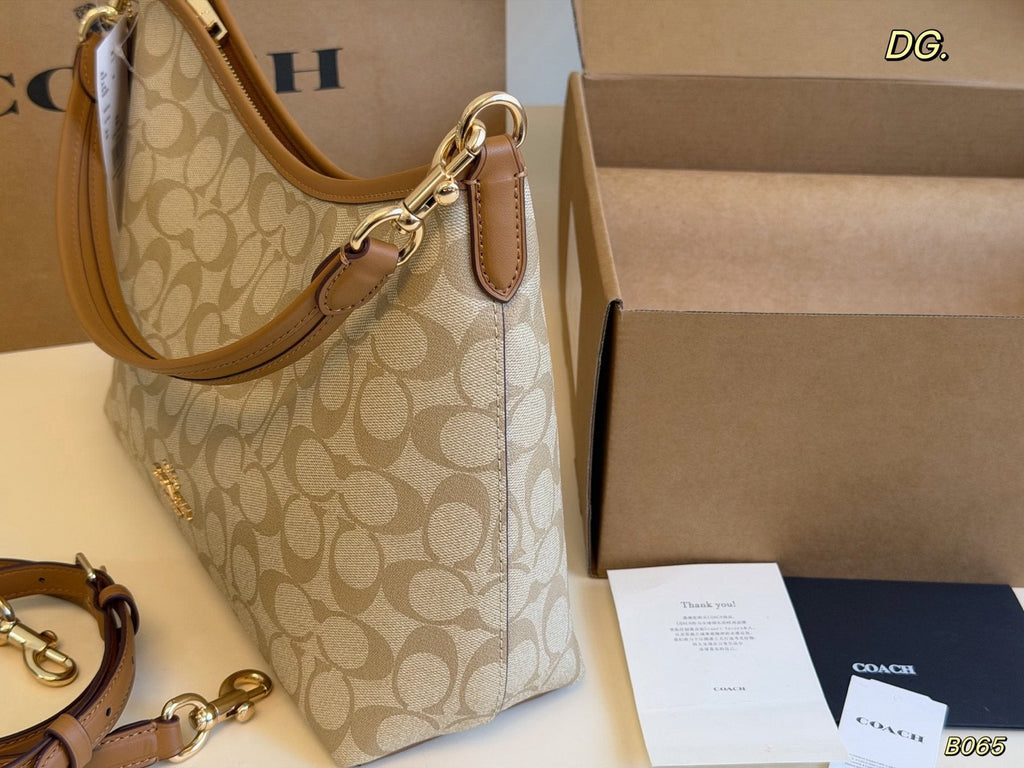 Coach Laurel Monogram Shoulder Bag — side