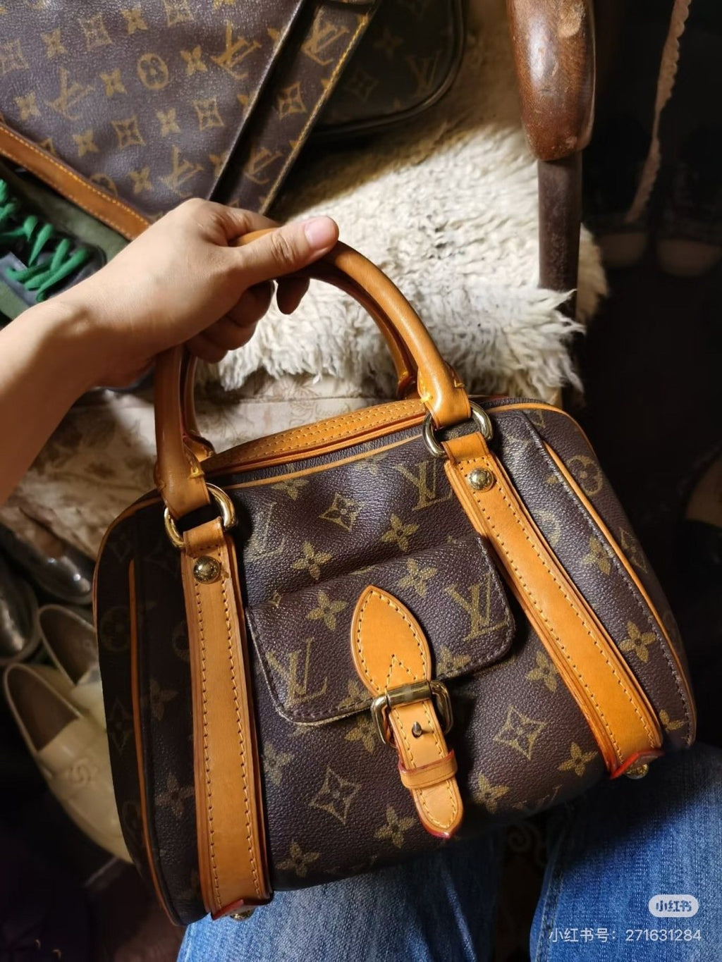 Louis Vuitton Handbag East West Monogram Top-Handle Bag — model