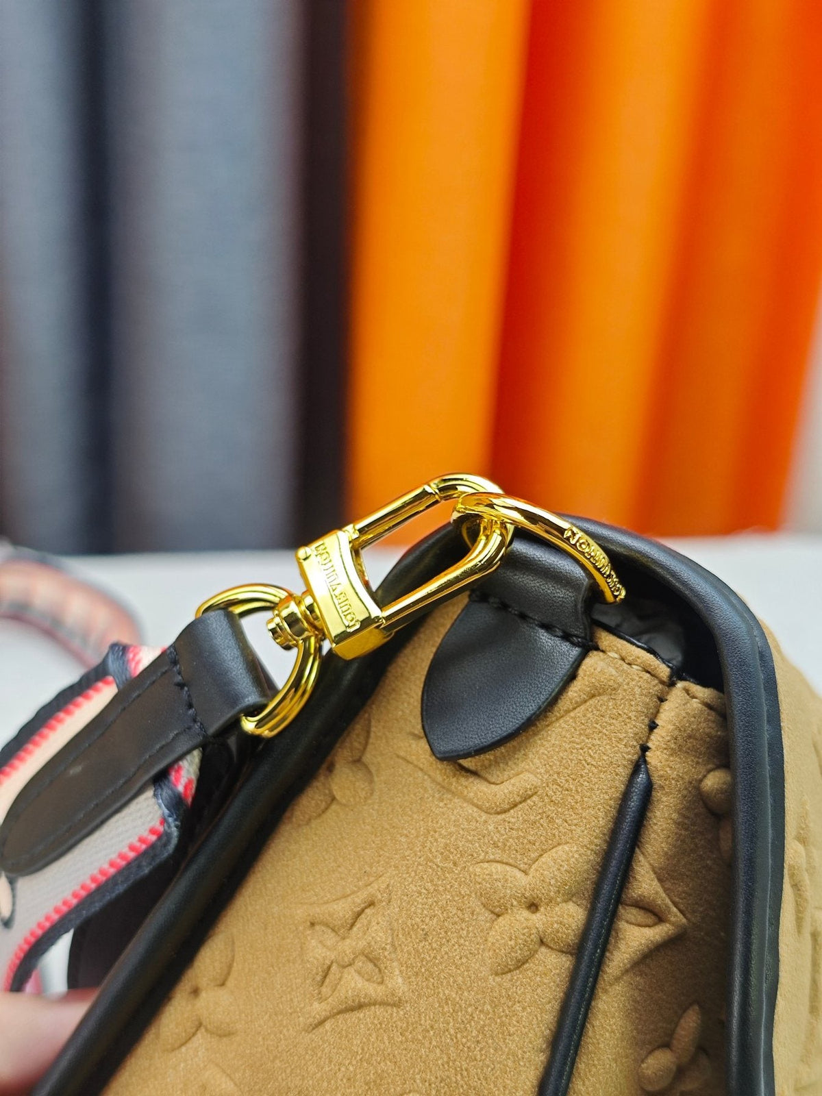Louis Vuitton Diane Embossed Monogram Shoulder Bag — detail