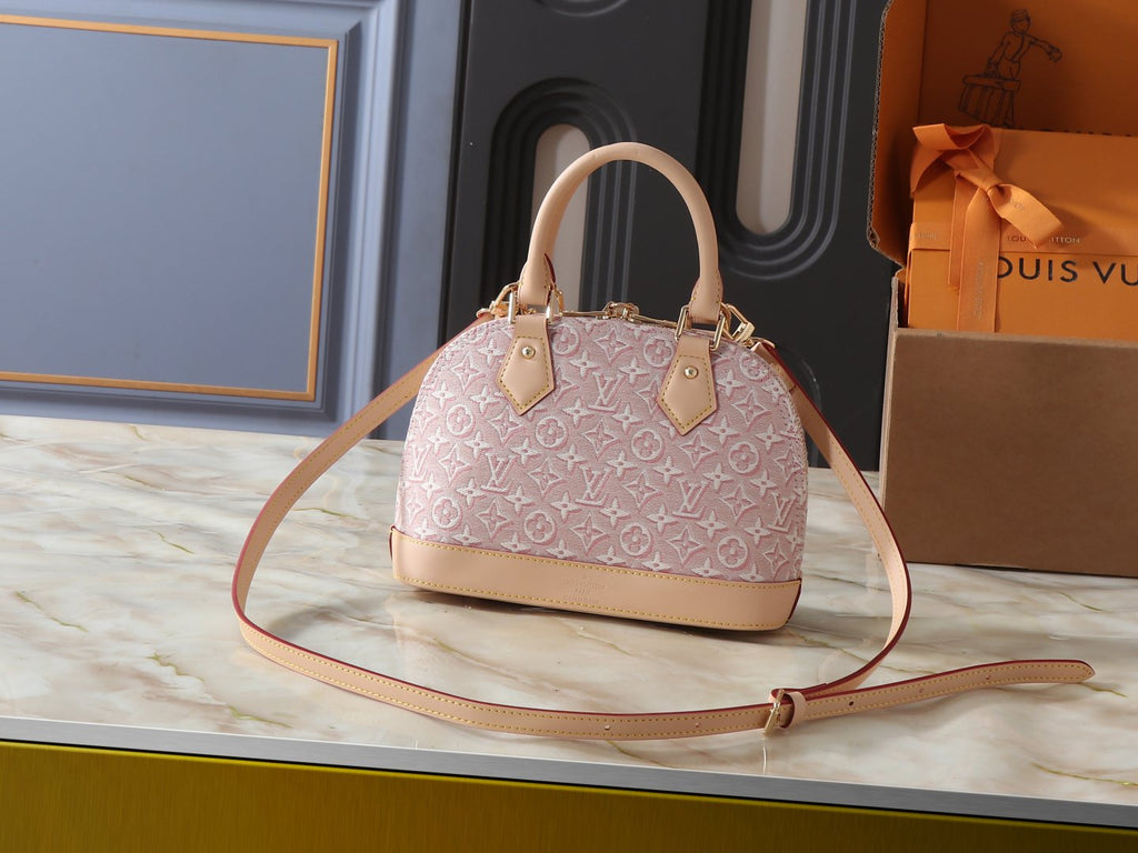 Louis Vuitton Alma BB Monogram Emblème Jacquard Handbag — back