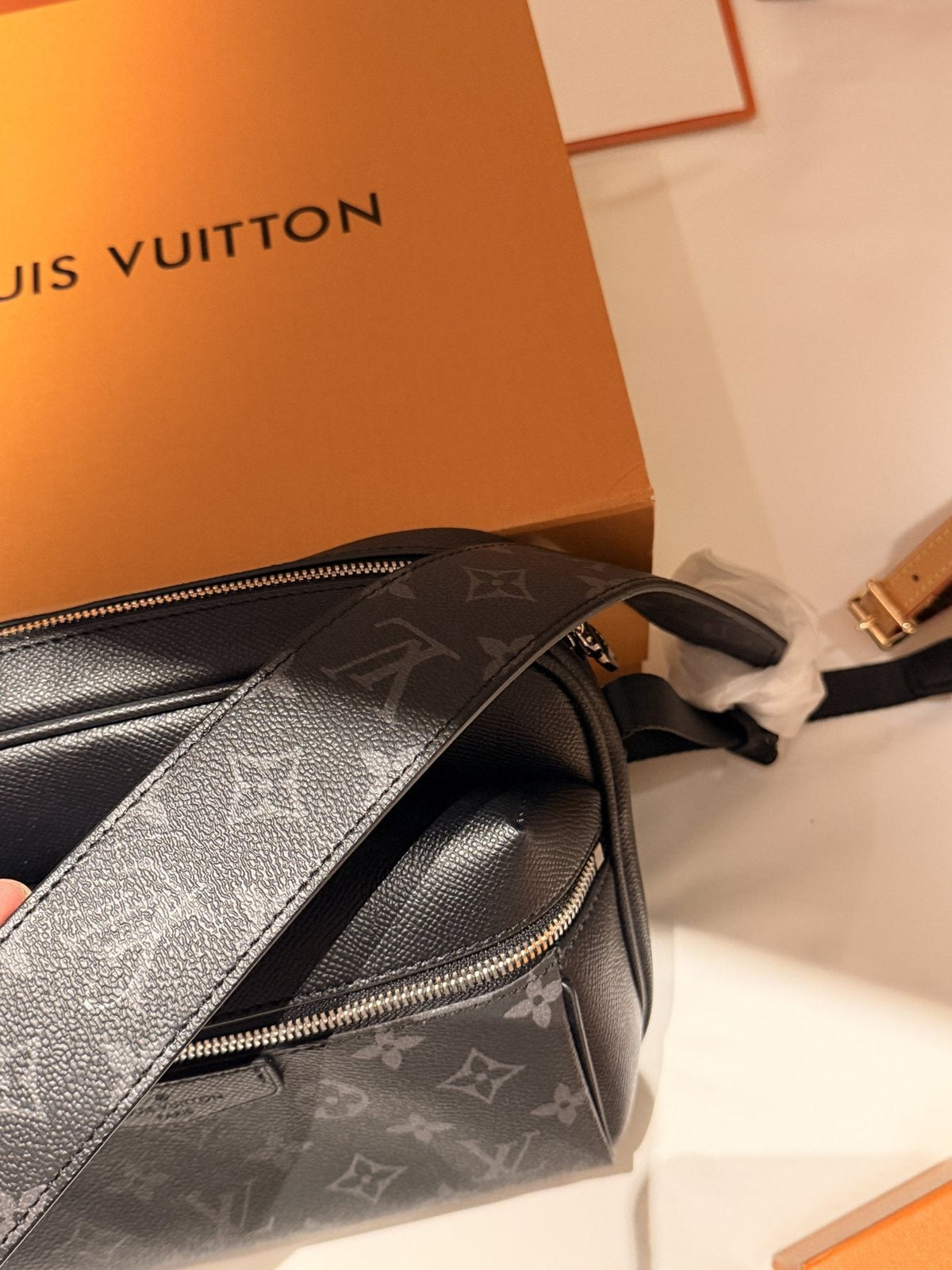 Louis Vuitton Outdoor Monogram Messenger Bag — detail