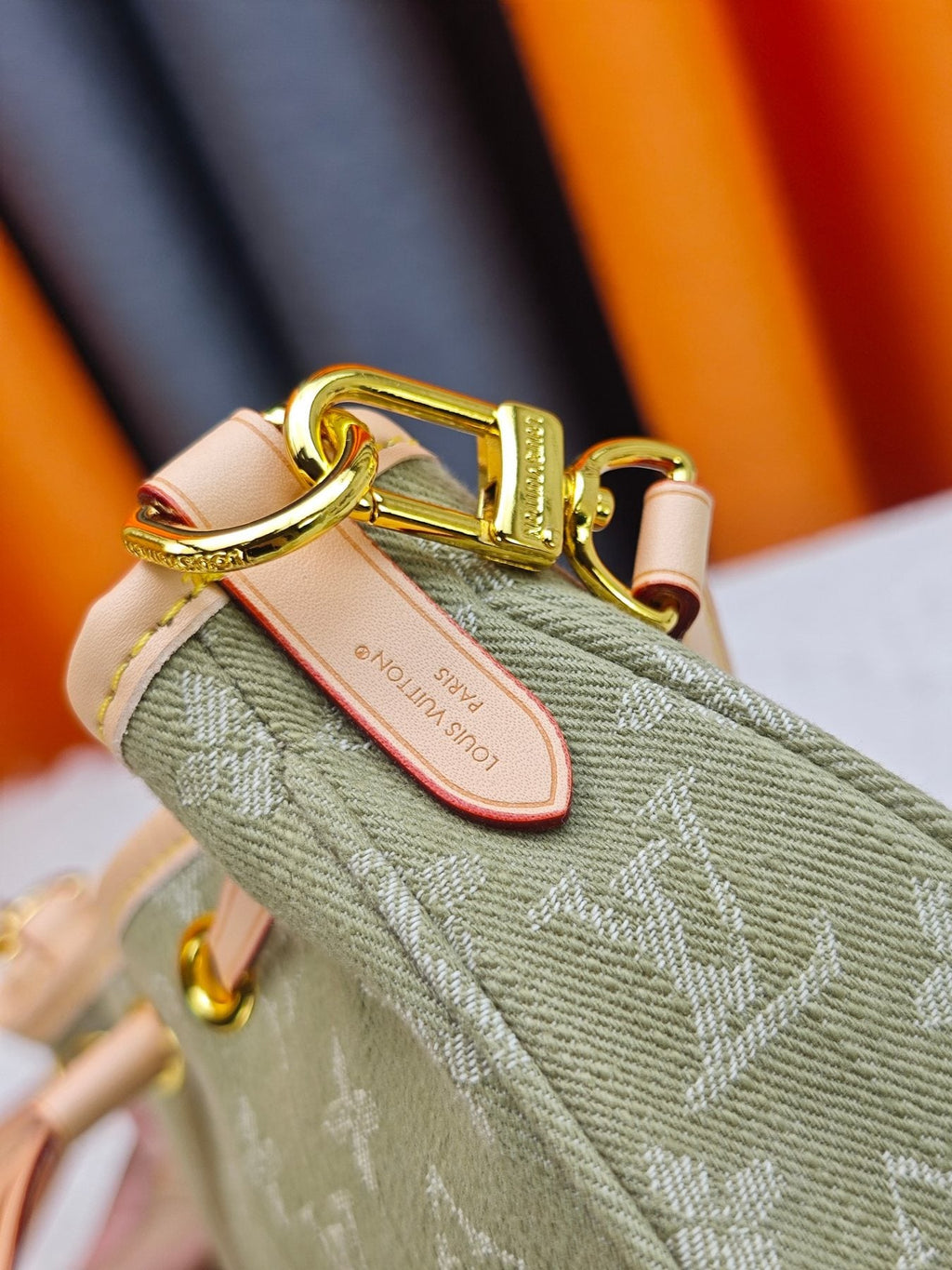 Louis Vuitton Nano Frivole Monogram Drawstring Bag — detail