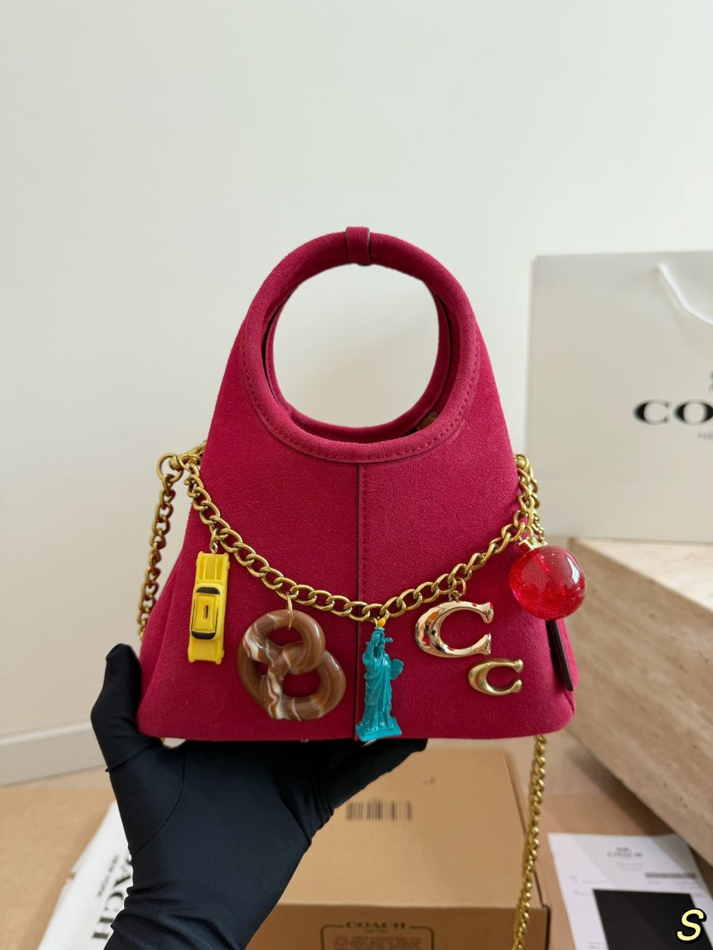 Coach Lana Charm Chain Handbag — model