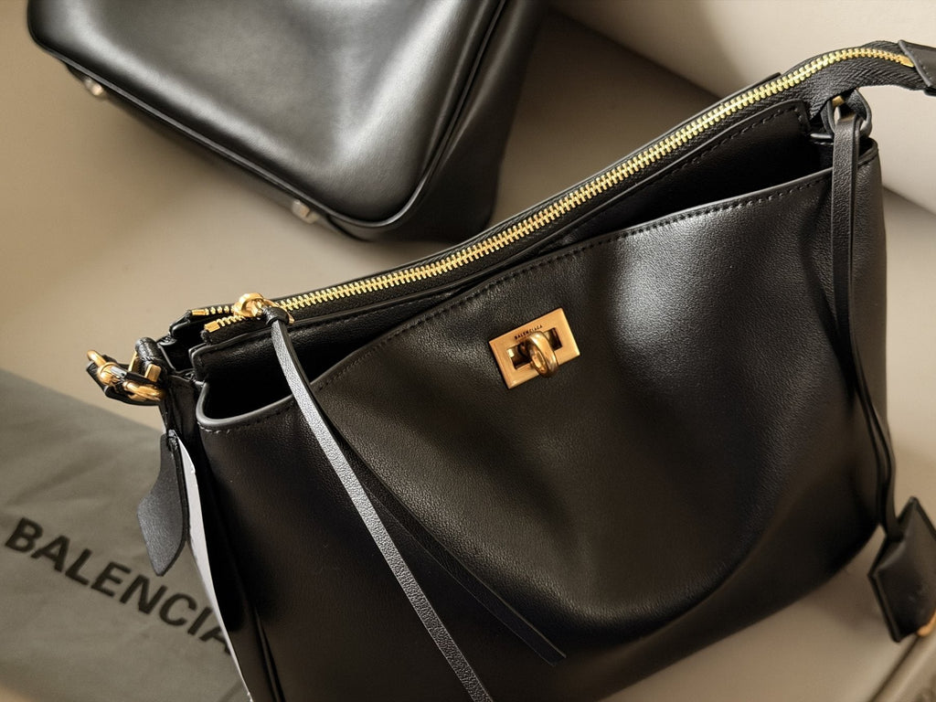 Balenciaga Rodeo Folded-Front Top-Handle Bag — detail