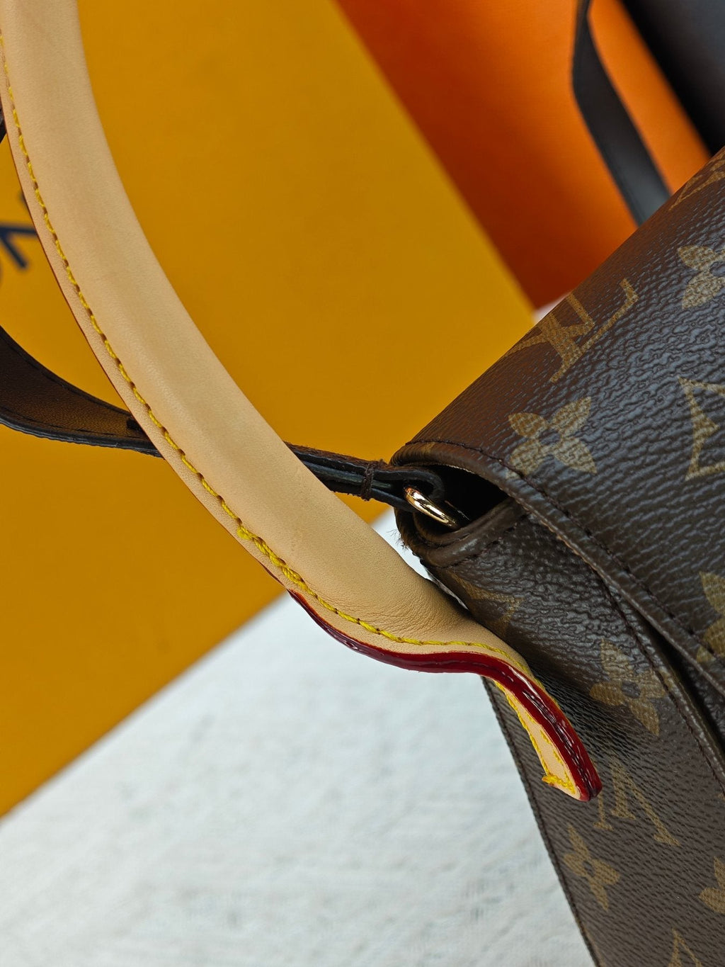 Louis Vuitton Looping Monogram Shoulder Bag — detail