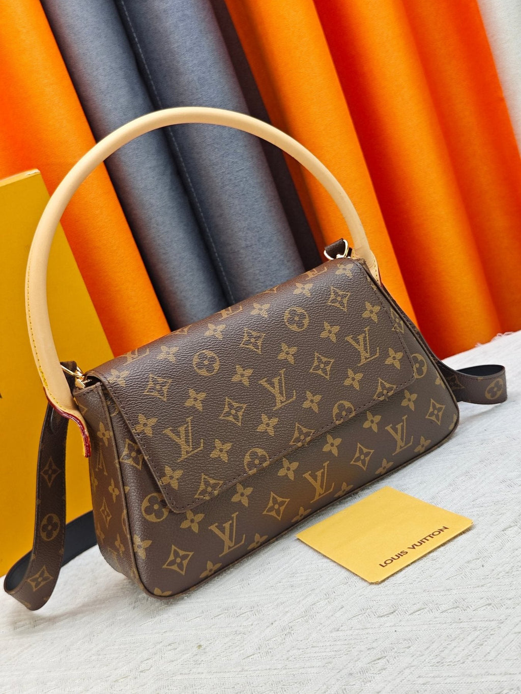 Louis Vuitton Looping Monogram Shoulder Bag — front