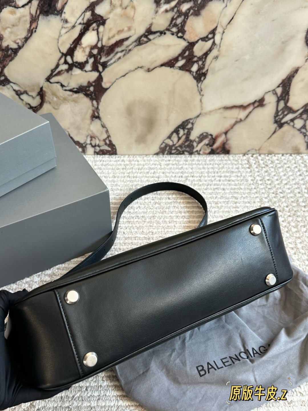 Balenciaga Belted Hobo Shoulder Bag — detail