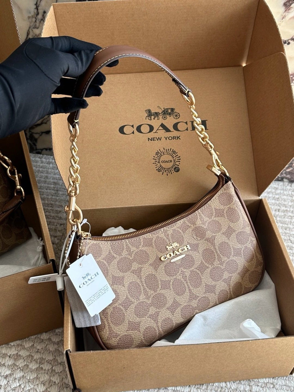 Coach Teri Monogram Shoulder Bag — hero