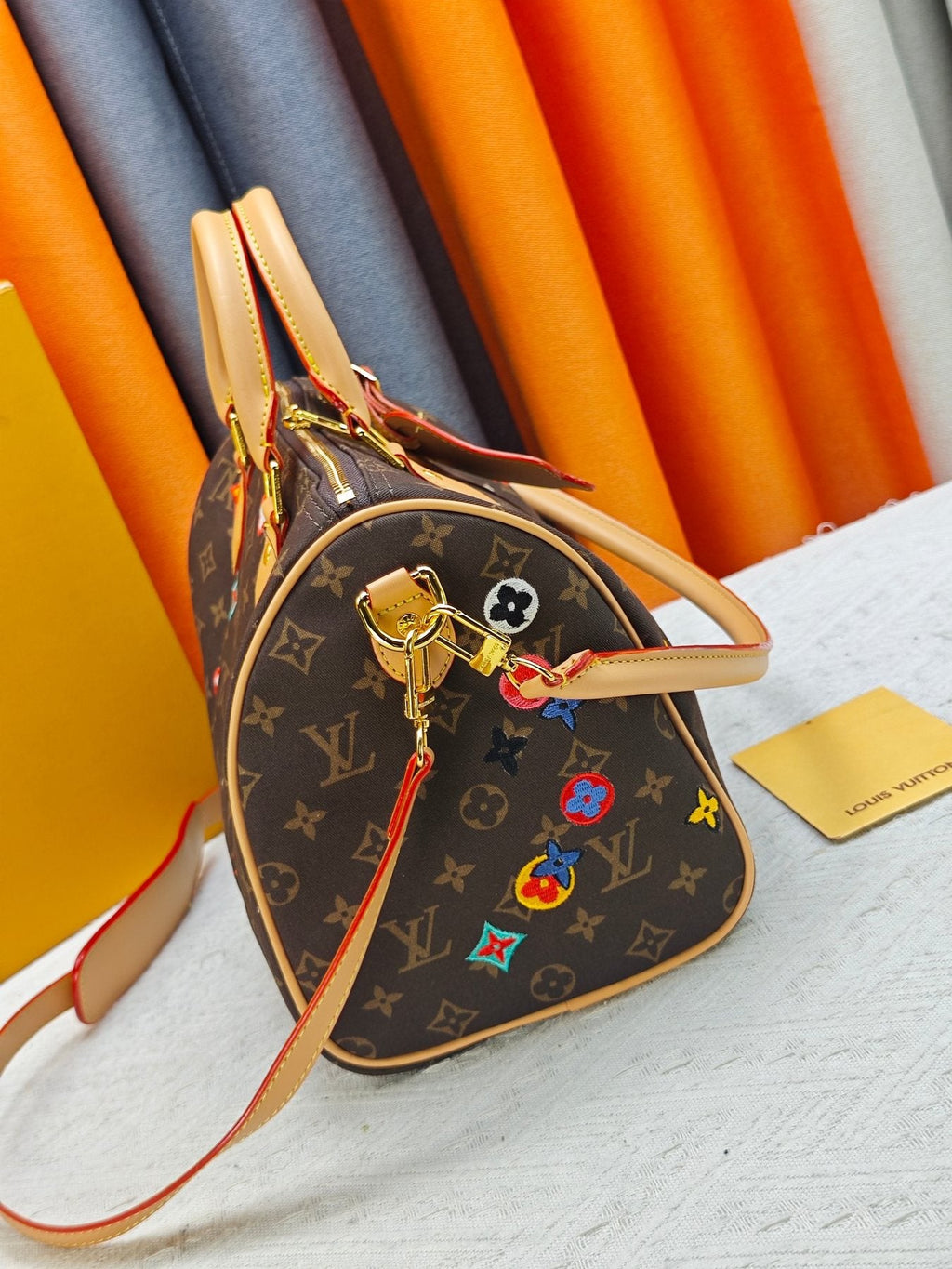 Louis Vuitton Speedy Bandoulière Monogram Bowling Bag — side