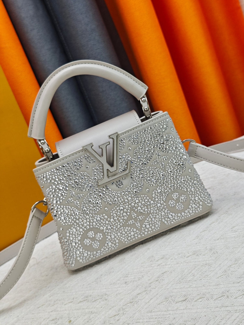 Louis Vuitton Capucines Nano Mirage Crystal Top-Handle Bag — hero