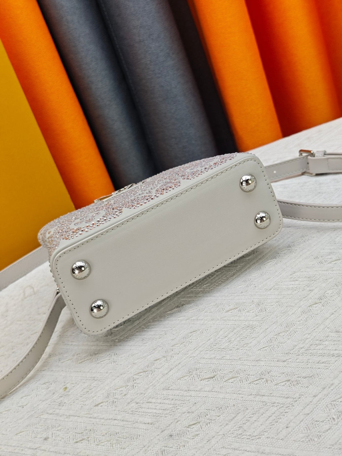 Louis Vuitton Capucines Nano Mirage Crystal Top-Handle Bag — detail