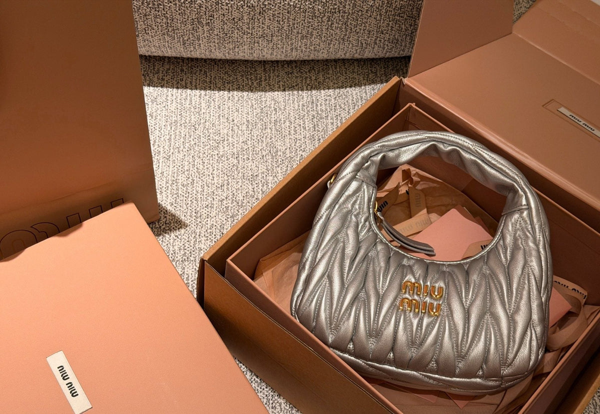 Miu Miu Wander Gathered Top Handle Bag — hero