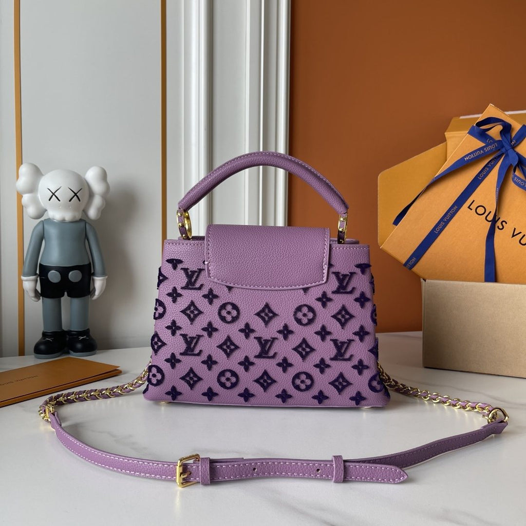 Louis Vuitton Capucines Monogram Charm Top-Handle Bag — back