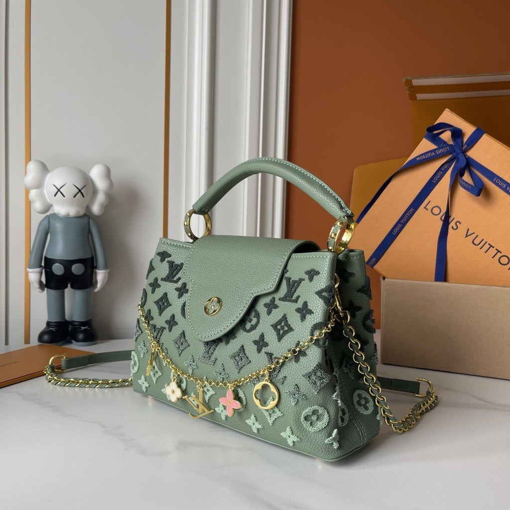 Louis Vuitton Capucines Monogram Charm Top-Handle Bag — back