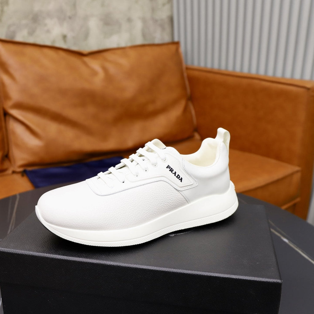 Prada Textured Low-Top Sneakers — side