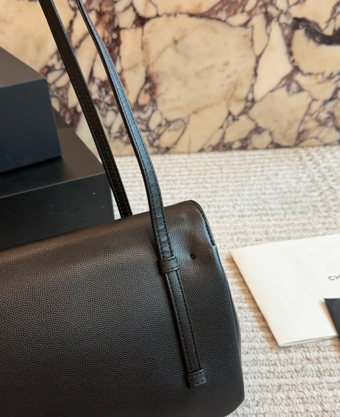 Chanel Preppy Coco Flap Shoulder Bag — detail