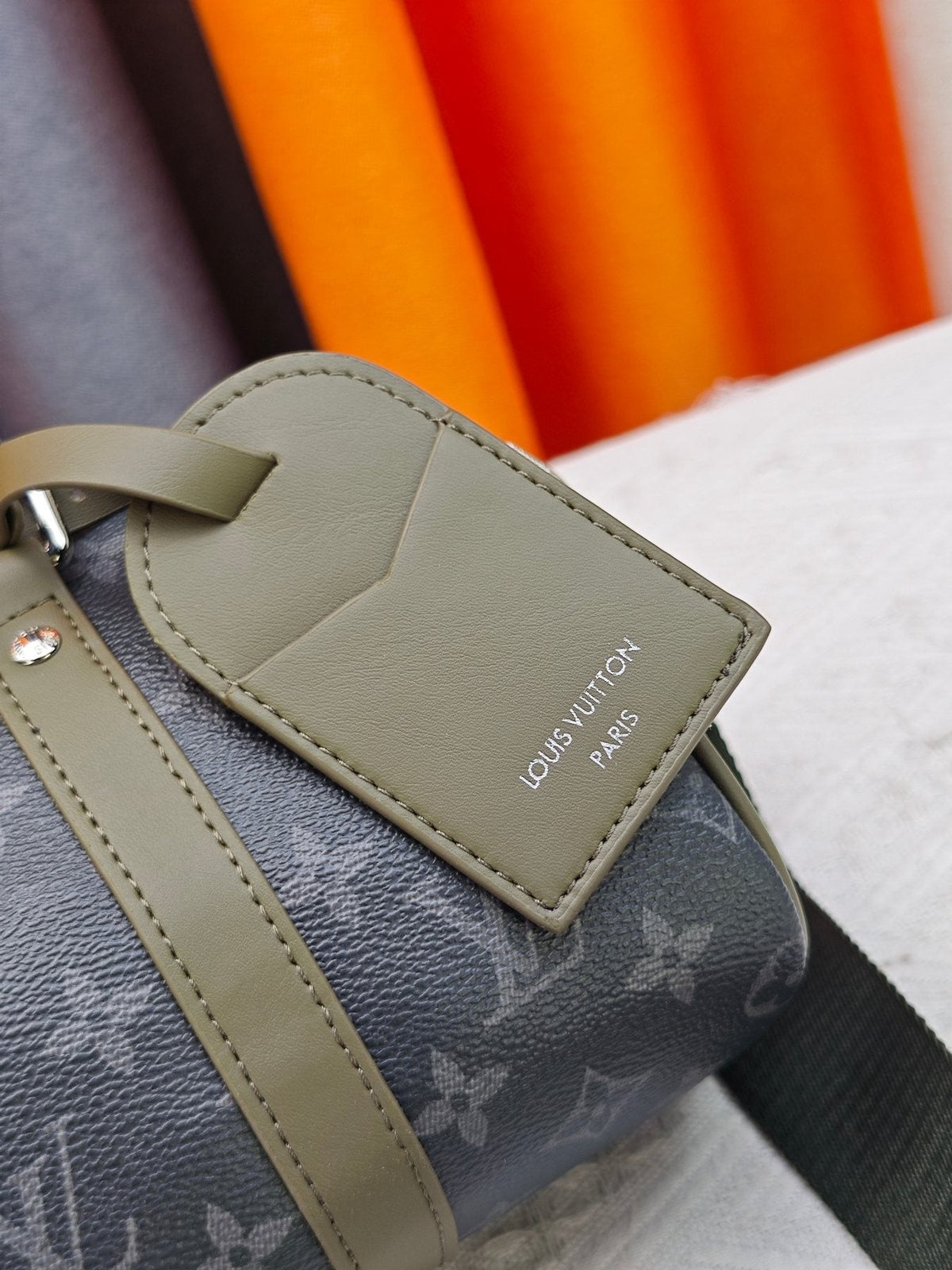 Louis Vuitton Keepall Bandoulière Monogram Duffel Bag — detail