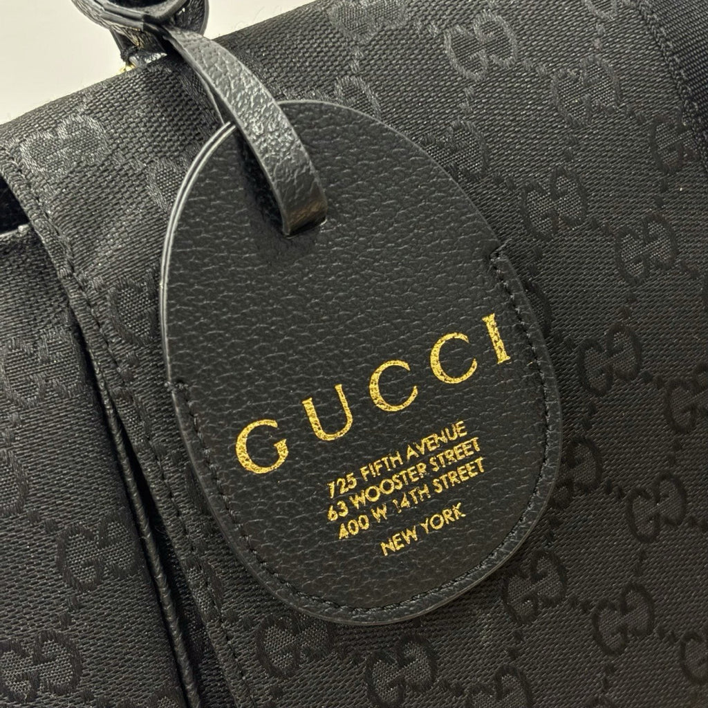 Gucci Horsebit Flap Top-Handle Shoulder Bag — detail
