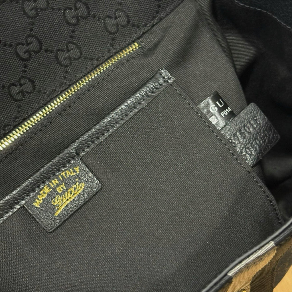 Gucci Horsebit Flap Top-Handle Shoulder Bag — detail