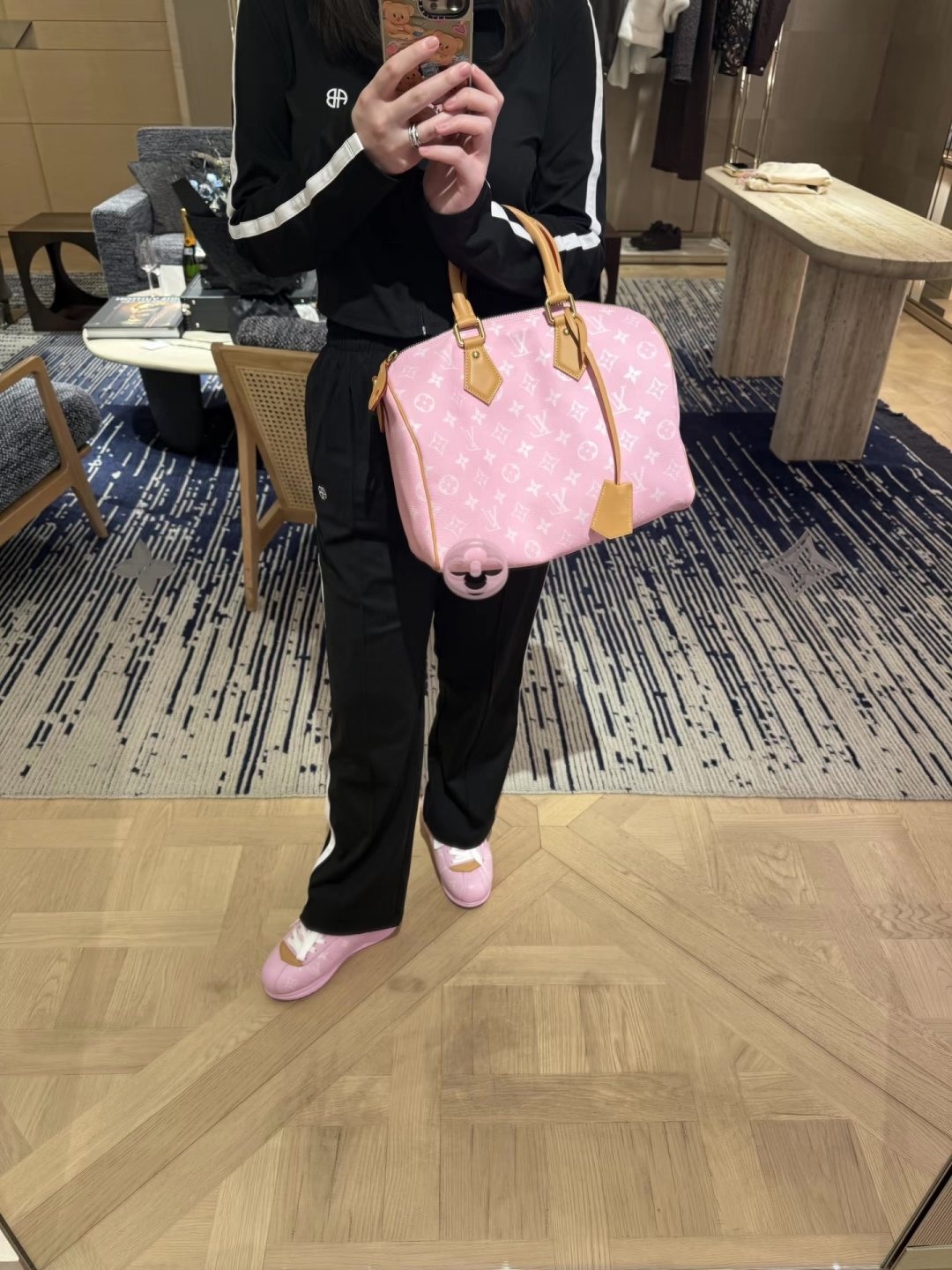 Louis Vuitton Speedy Monogram Satchel — model