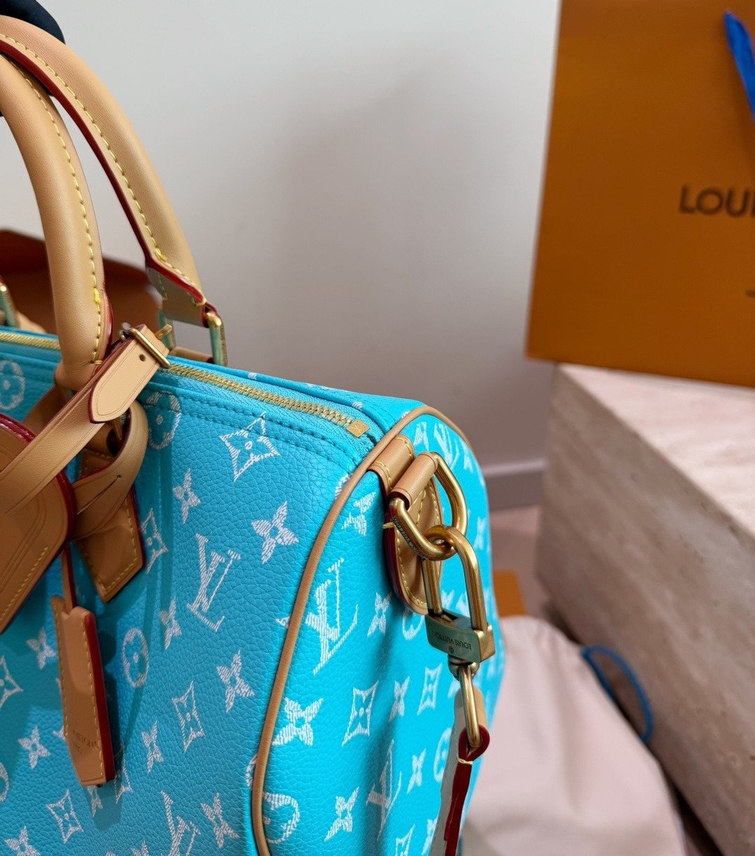Louis Vuitton Speedy Monogram Satchel — detail