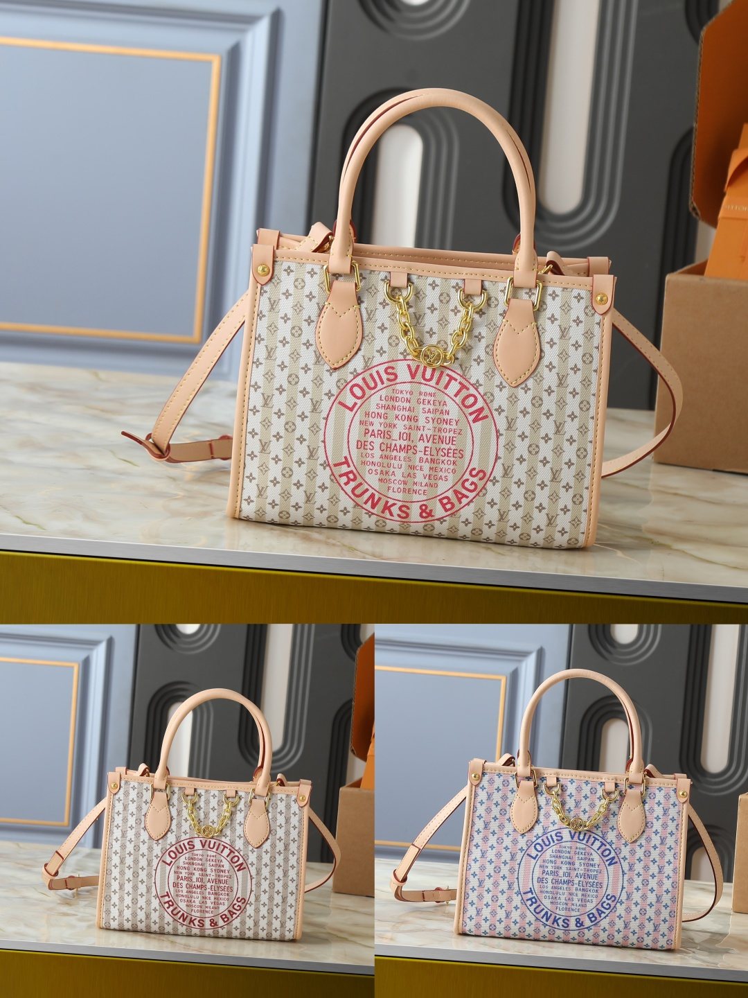 Louis Vuitton OnTheGo Structured Tote Bag — comparison