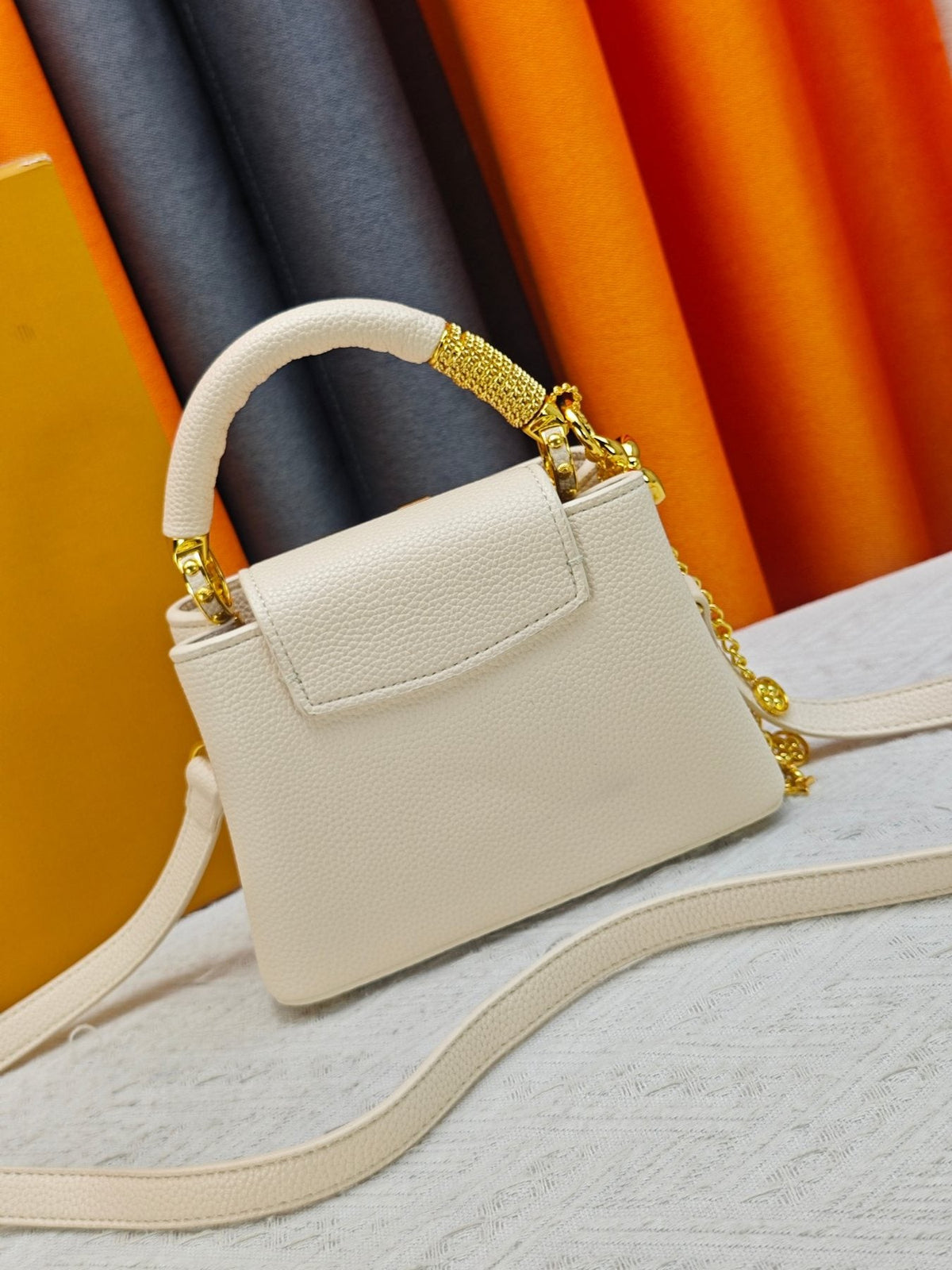 Louis Vuitton Capucines Chain Charm Top-Handle Bag — back
