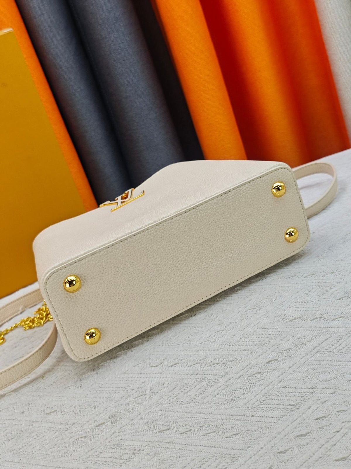 Louis Vuitton Capucines Chain Charm Top-Handle Bag — detail