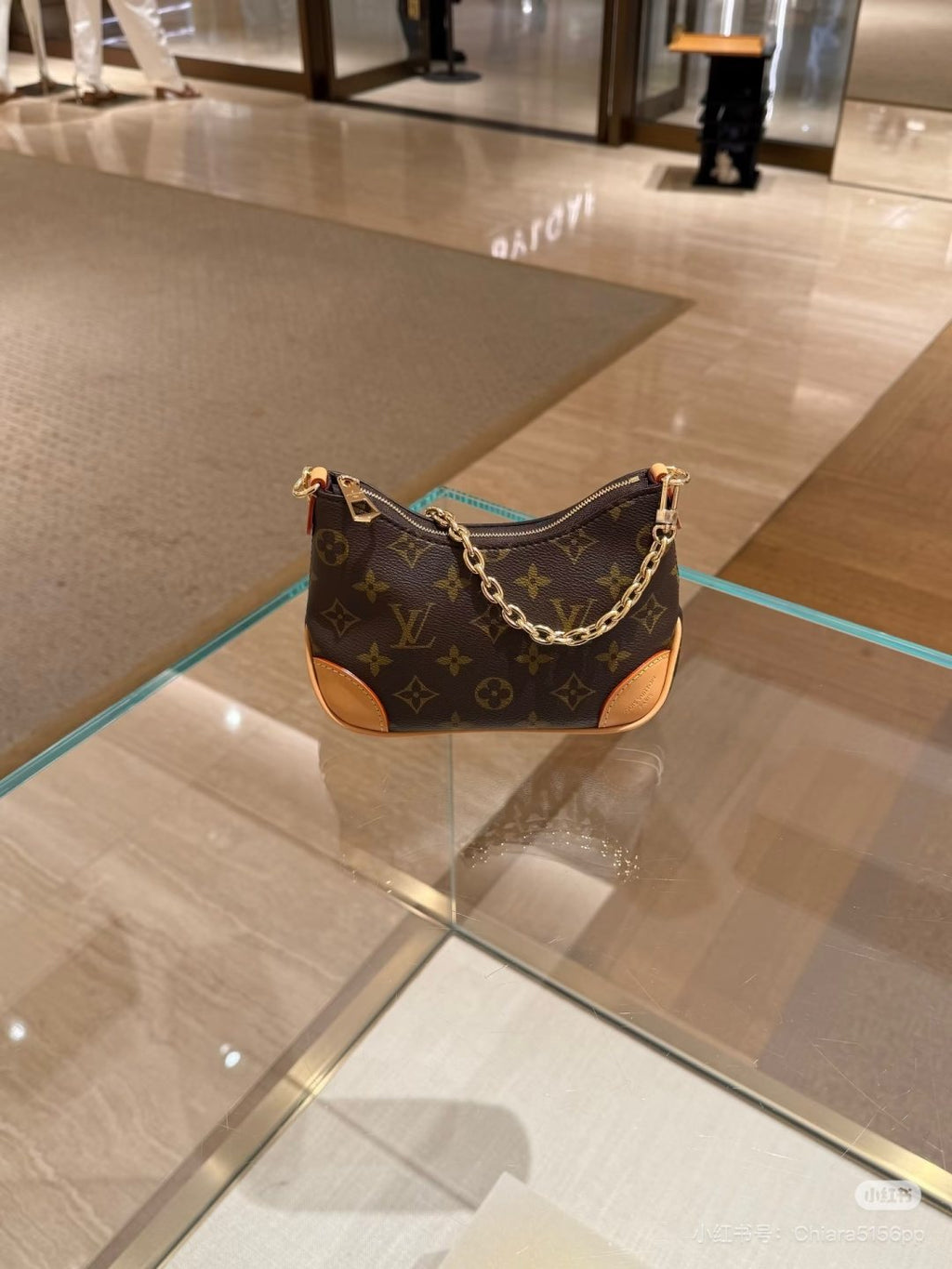 Louis Vuitton Monogram Crescent Shoulder Bag — front