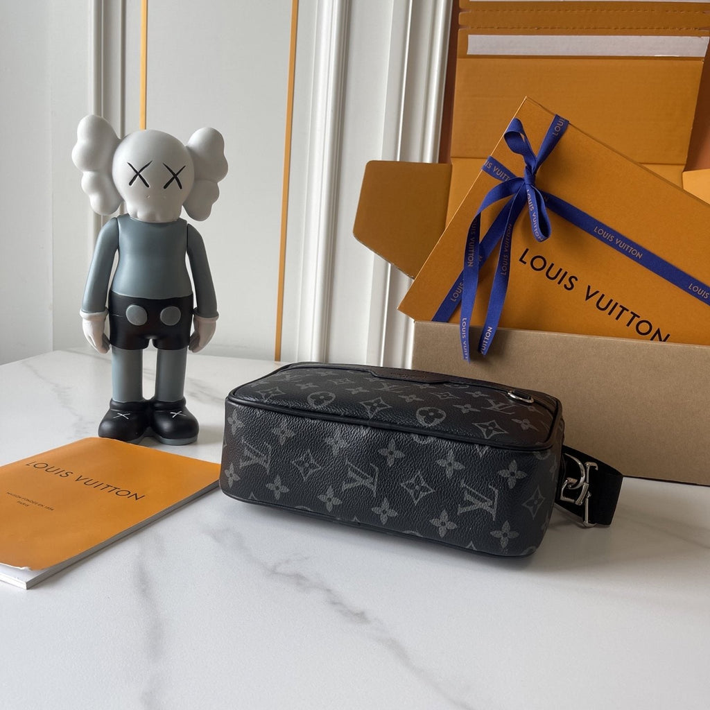 Louis Vuitton Alpha Monogram Messenger Bag — side
