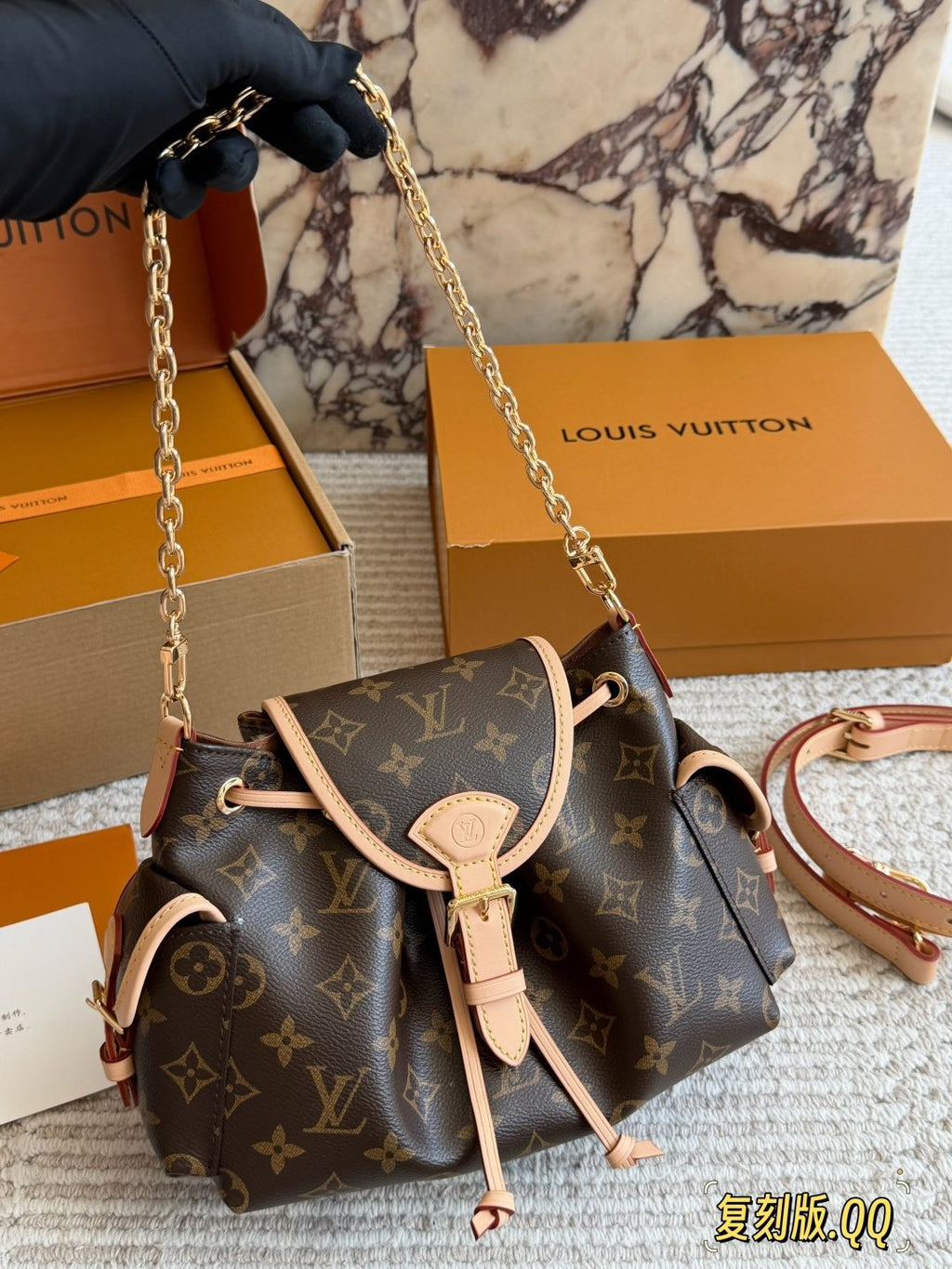 Louis Vuitton Odyssée Monogram Shoulder Bag — front