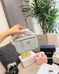 Chanel Diamond-Quilted Box Top-Handle Bag — hero