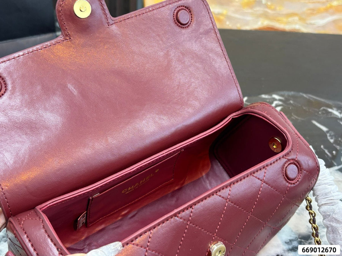 Chanel Arched-Handle Flap Bag — detail