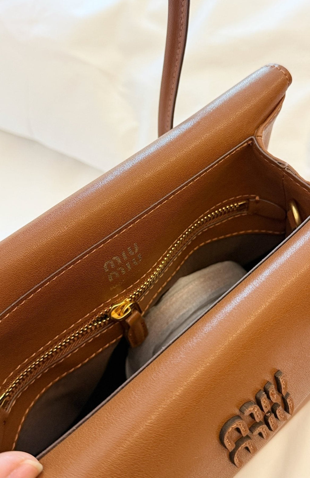 Miu Miu Solitaire Flap Handbag — detail