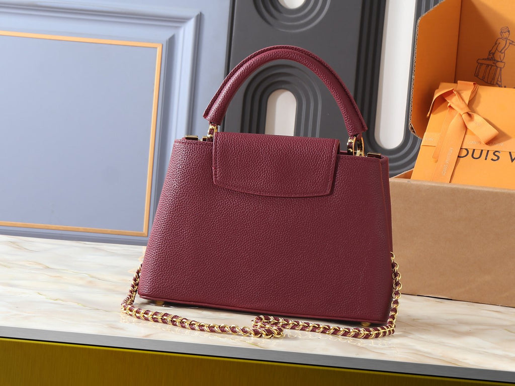 Louis Vuitton Capucines Flower Crown Top-Handle Bag — back