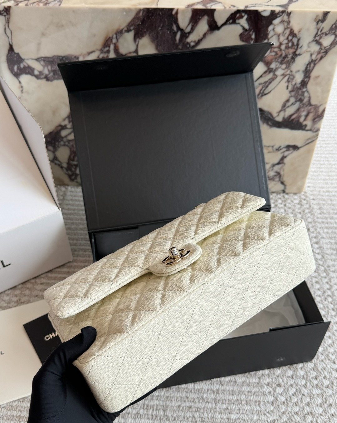 Chanel CF Quilted Chain-Strap Flap Bag — front